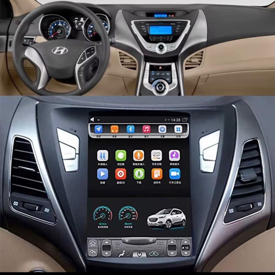 Ecran Android tesla  Hyundai Elantra 2011-2013,
