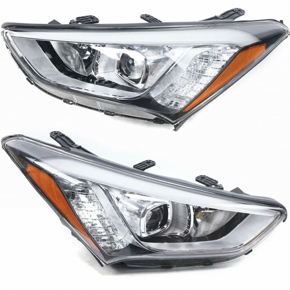 phares avant gauche et droit pour Hyundai Santa Fe 2013 2014 2015 2016
