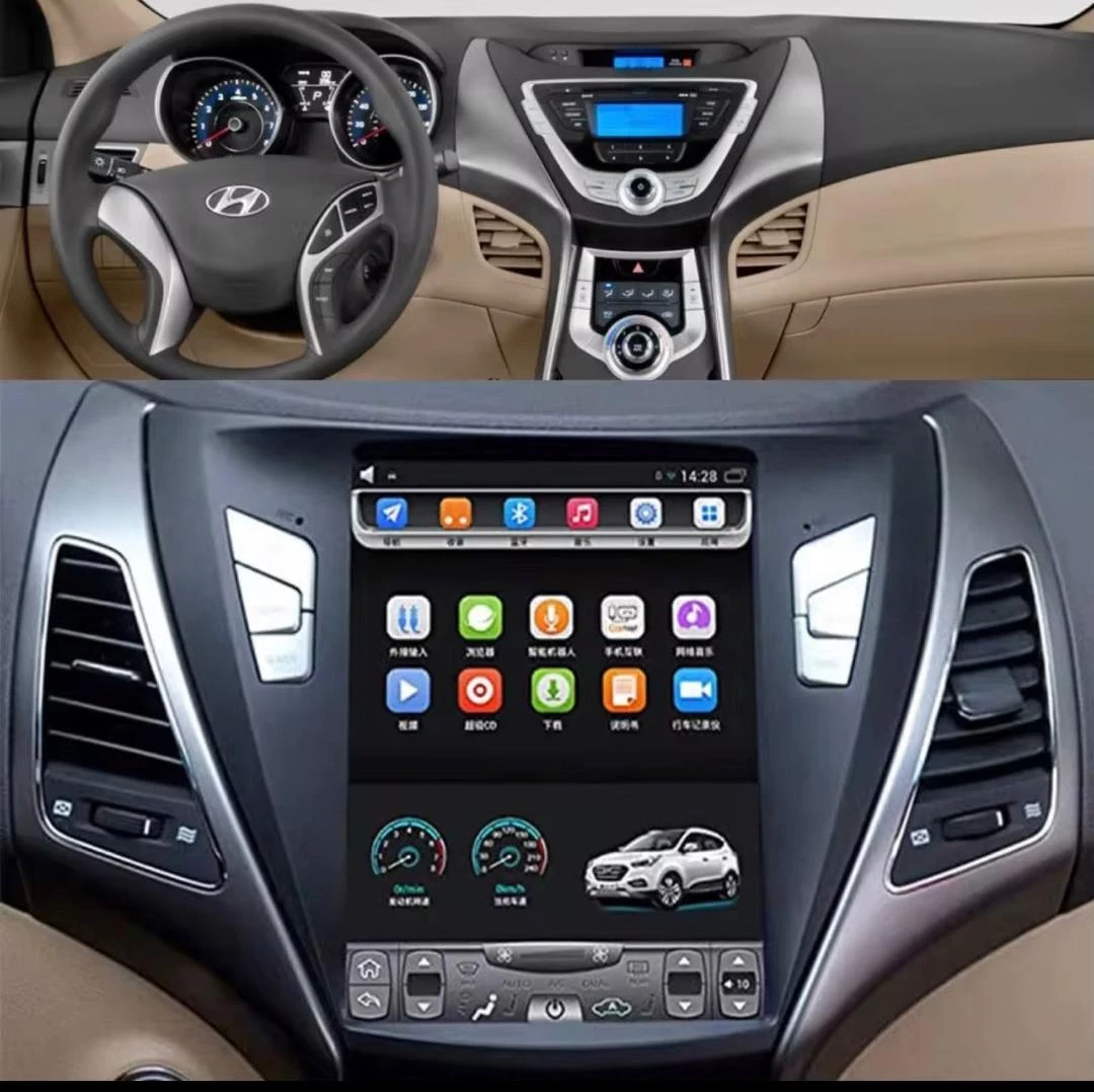 Ecran Android tesla  Hyundai Elantra 2011-2013,