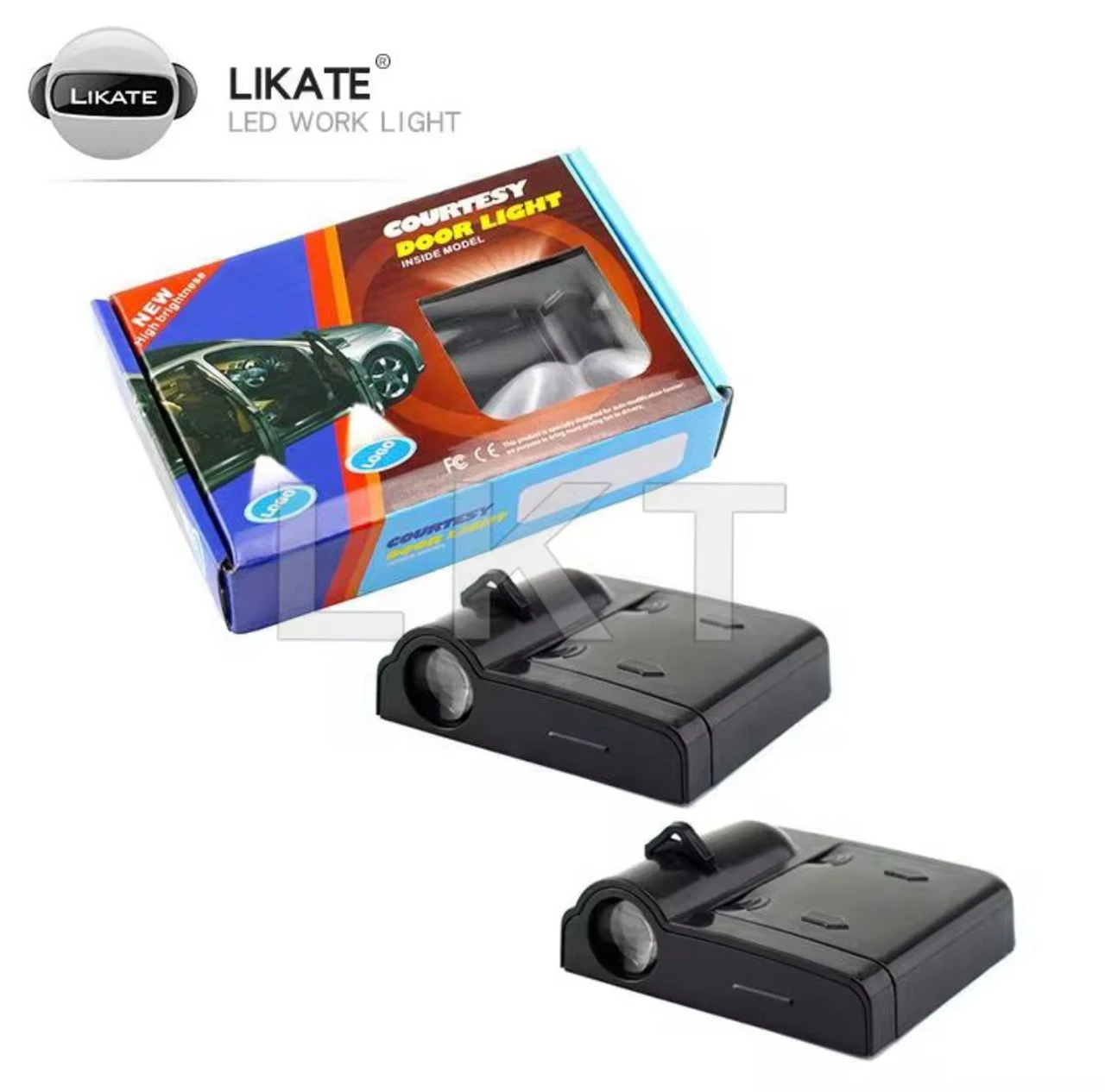 Projecteur de logo 3D personnalisé pour portières de voiture, sans fil, à LED, avec ombre portée