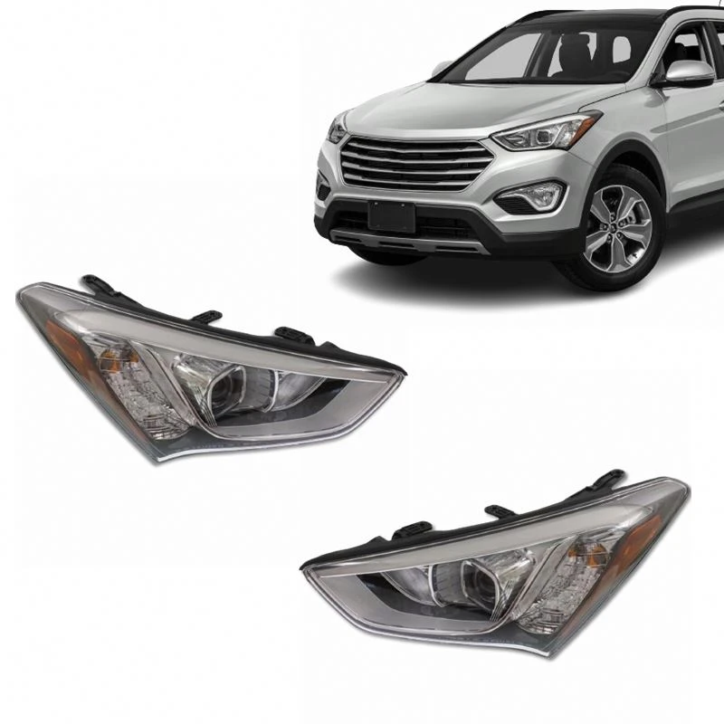 phares avant gauche et droit pour Hyundai Santa Fe 2013 2014 2015 2016