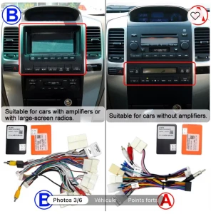 Android 12 pour Toyota Land cruiser 2004 - 2009