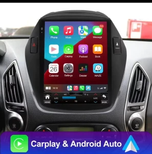 Autoradio LEHX 2 Din Carplay Android 14 pour Hyundai IX35 Tucson 2009-2015