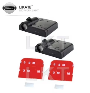 Projecteur de logo 3D personnalisé pour portières de voiture, sans fil, à LED, avec ombre portée