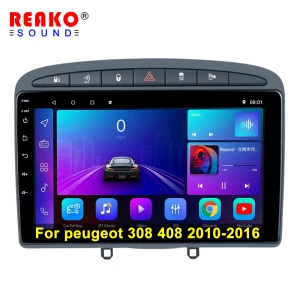 Autoradio 9 pouces 1 Din pour Peugeot 308 408 10-16 DSP GPS 4G Carplay