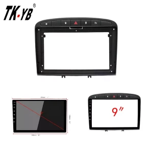 Cadre de Radio Android de voiture pour Peugeot 2007 2013 308 408